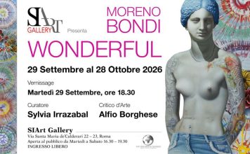 La nuova SIArt Gallery di Roma presenta “WONDERFUL” di MORENO BONDI dal 29 settembre SiArt Gallery